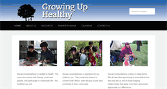 Desktop Screenshot of growinguphealthy.org